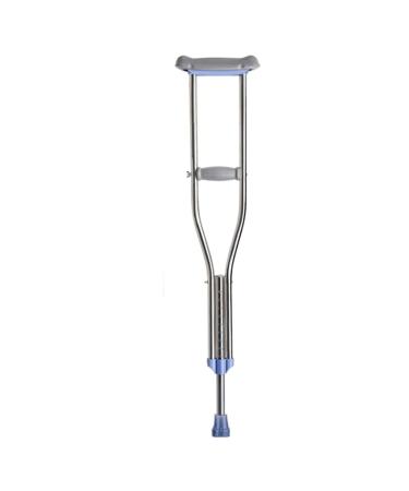 Walking Crutches Medical Underarm Crutches for Adults Lightweight Adjustable Axillary Crutches Stainless Steel Walking Stick with Comfortable Handle Pads for Women Men Lightweight Walking Aid Single Large