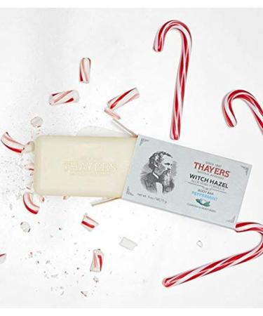 THAYERS Witch Hazel Body Bar - Peppermint 5oz | Natural Skin Care - Buy Online on GoSupps.com