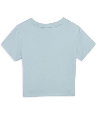 PUMA Girls ESS+ Logo Knotted Tee G T-Shirt - Turquoise Surf 176 | International Shipping Available - Buy Online on GoSupps.com