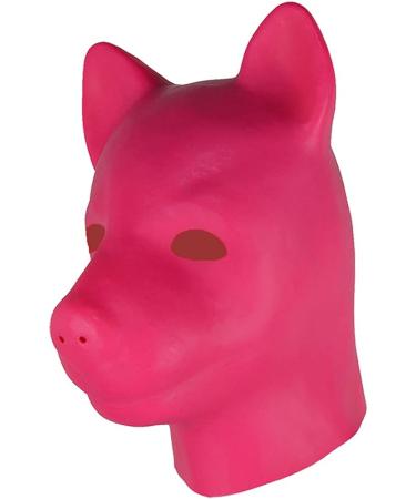 3D Latex Dog Animal Mask Hood in 0.8mm Black - Perfect for Parties! - Buy Online on GoSupps.com