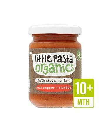 Little Pasta Organics Free from Red Pepper & Ricotta Pasta Sauce 130g - Pack of 4