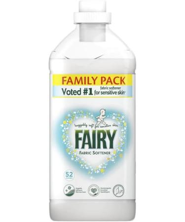 Fairy Original Fabric Softener 52washes 1.82L Family Pack Fabric Conditioner Huggably Soft for Sensitive Skin + Our Gift for You: Organza Bag Size: 9x7x0.1cm - Buy Online on GoSupps.com