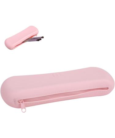 FRCOLOR 3pcs Silicone Makeup Brush Storage Bag - Travel Cosmetic Brush Pouch - Pink & Durable - Buy Online on GoSupps.com