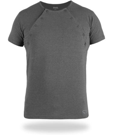 Kangaroo T-Shirt for Babies & Men | Skin-to-Skin Contact Clothing | 3XL Graphite - International Shipping Available - Buy Online on GoSupps.com