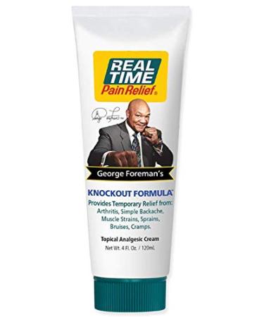 Real Time Pain Relief George Foreman's Knockout Formula 4 Ounce Tube 4 Fl Oz (Pack of 1)
