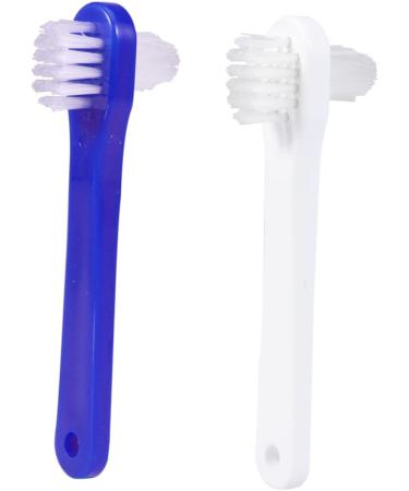 Minkissy 4-Piece Double Head Toothbrush Set for Prostheses Cleaning - Dual-Sided Brush for Artificial Teeth Care - Buy Online on GoSupps.com