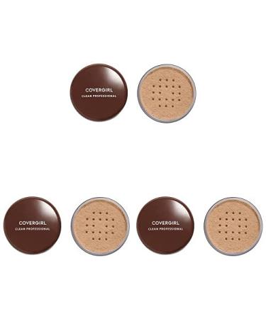 CoverGirl Professional Face Powder - Translucent Medium (115) 0.7 Ounce (Pack of 3)