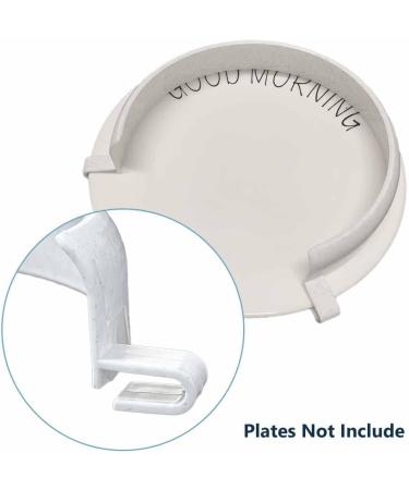 Clip-On Guard: Reusable Food Plate Spill Prevention Aid for Elderly, Parkinson Patients, Bedridden & Disabled - Buy Online on GoSupps.com
