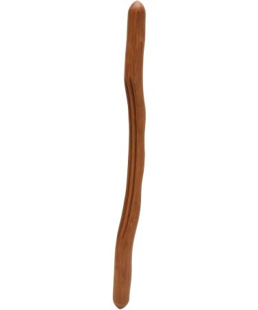 Verdant Touch Gua Sha Massage Tool - Ergonomic Carbonized Beech Wood 3 Grooves 52.1 cm - Enhance Muscle Recovery & Relaxation - Buy Online on GoSupps.com
