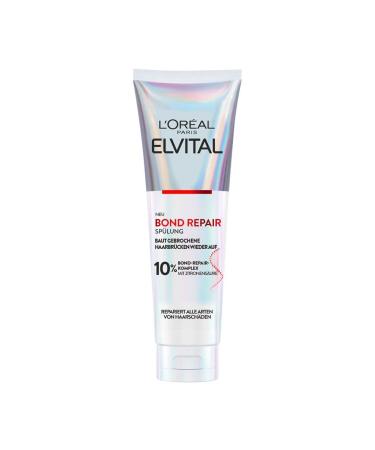 L'Or al Paris Elvital Bond Repair Apr s-shampoing contre les dommages capillaires r parateur et protection des cheveux pour moins de casse plus de souplesse et de brillance avec complexe Bond Apr s-shampoing 150 ml (Lot de 1)