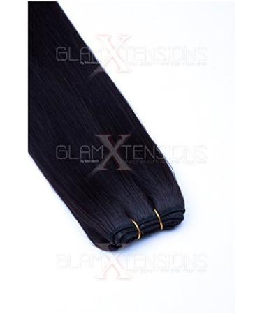 Weft human hair weft straight 100% Indian human hair 80cm hair extension extensions #1b natural black
