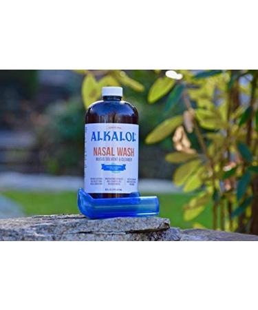 Alkalol Natural Nasal Wash with Menthol - 2 Piece Set | Soothing Relief | 1 Count - Buy Online on GoSupps.com