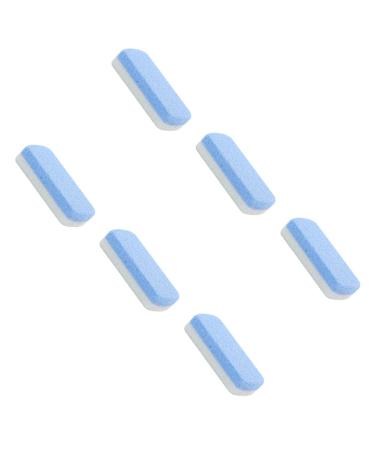 AUklOPVZZ 6pieces Non-Toxic and Odorless Foot Pumice Stone for Smooth Line and Round Edge Mild Foot Cleaning Quick Drying Blue