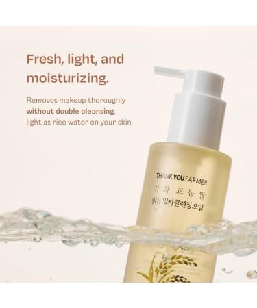THANKYOU FARMER Rice Pure Milky Cleansing Oil 200ml - Huile D maquillante Cor enne Non Com dog ne Vegan Purifiante Pores & S bum - Buy Online on GoSupps.com