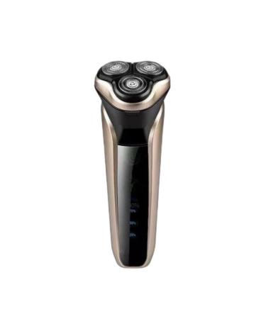 Head Shavers for Bald Men Men's Electric Shaver with LED Power Display/Washable Head/USB Fast Charging Floating Head Home Portable Travel Shaver (Color : Gold)
