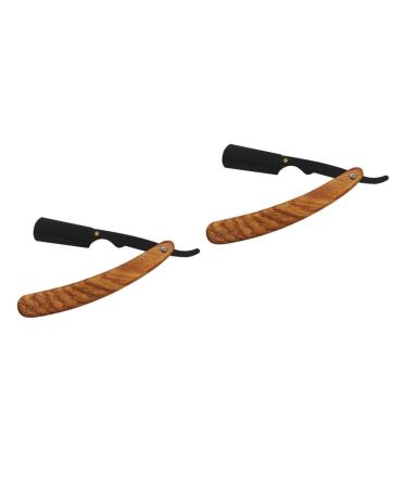 Angoily 2st eyebrow razor strawberry hair clip men razor straight hairdresser chinese hair clip men razor bartraiser handbook rosewood man high