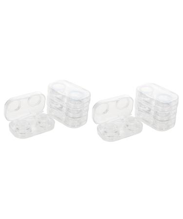 Homsfou pack with 8 pieces of contact lens container Organizer for storing contact lenses cleaning tool glasses box glasses case for cosmetic lenses Storage holder
