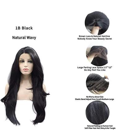 Buy xiweiya 26inch Black Lace Front Wig - 13x3 Body Wavy Heat Resistant Natural Hairline 150% Density - International Shipping Available - Buy Online on GoSupps.com