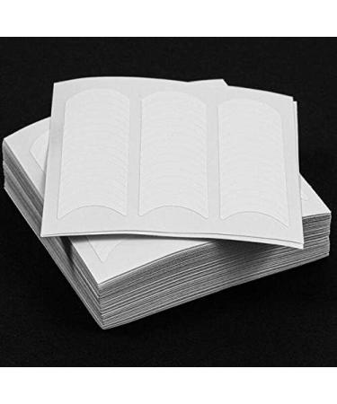 QUUPY 3Sheet/144PCS French Self-adhesive Manicure Nail Art Stickers Moon Shape Teardrop Nail French Tip Guides Stickers for Manicure DIY Decoration - Buy Online on GoSupps.com