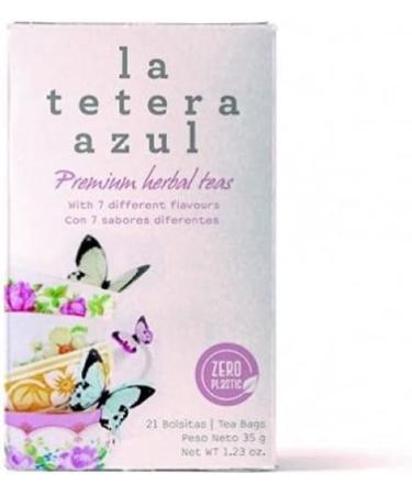  LATETERAZUL LA TETETERA BLEU Assortment of Green Tea Red Tea Hibiscus Ginger Lemon Forest Fruits Chai Latte and Menta. 21 x 1.5 g B - Buy Online on GoSupps.com