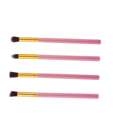 Outanaya 4pcs Set Eye Make-up Brush Kit Eye Make- up Brush Kit Eyeliner Blending Crease Kit Eye Cosmetic Pink