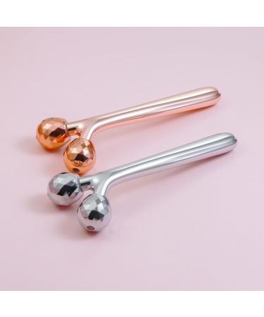 Shop 3D Roller Ball Face Massage Wand | V-Face God Kinn Metal & Plastic - Gold & Silver Options - Buy Online on GoSupps.com
