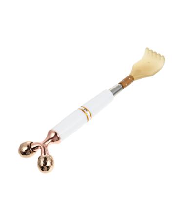 minkissy 1pc Nose Massager Scalp Roller Household Squeegees Portable Massager Guasha Roller Massager Metal Eye Roller Anti- Aging Eye Massager Beauty Massage Facial Lifting Massager Tool
