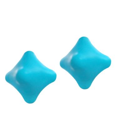 Minkissy 2st massage ball Massage ball for the feet massage ball for training massage ball for relaxing massage balls for deep fabric spiky massage balls foot pebbles Fitness 5.7x5.7cmx2pcs bluex2stk
