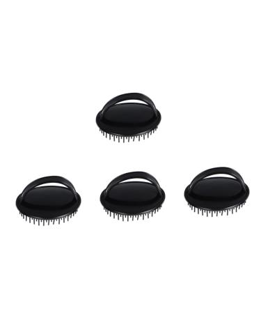 Healeved 12 STK massage shampoo brush hair wash brush hair washers shower head brush silicone scrubber brush for curly hair hairdressing combat baths bathroom care brush plastic scalp