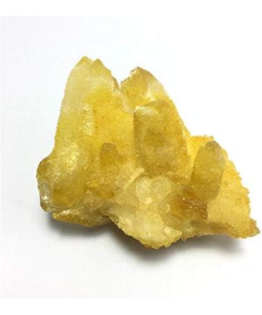 Natural Crystal Rough 130g Aura Crystal Cluster Yellow Angel Aura Titanium Quartz Crystal Specimen Minerals Reiki - Buy Online on GoSupps.com