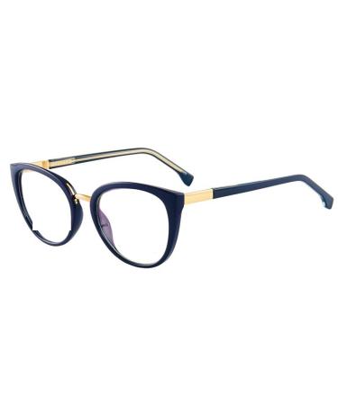 Fatigue Relieve Reading Glasses Eyewear Computer Readers Stylish Blue Light Blocking Flat Light Mirror for Women/Men +100 Blue