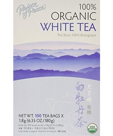 Prince of Peace Organic White Tea 100 Count (Pack of 2)