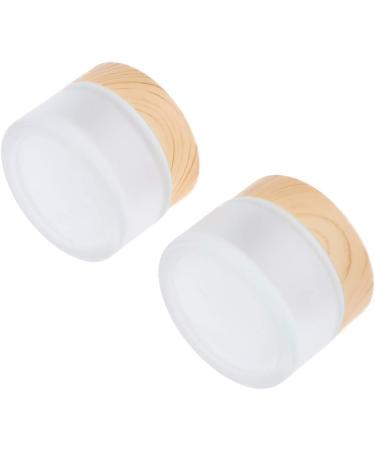 B Blesiya 4 Pieces 50g Empty Glass Cream Jars - Ointment & Cosmetic Containers with Screw Lid for International Shipping - Buy Online on GoSupps.com