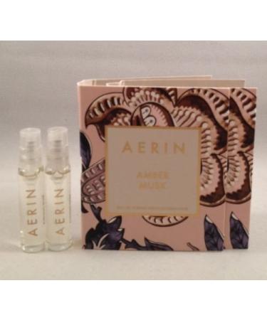 AERIN 2 Amber Musk Eau De Parfum Sample Vial Spray 0.07oz/2 Ml