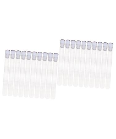 FRCOLOR 20 Pcs Hollow with Drill Fake Eyelashes Empty Mascara Tube and Wand Brush Eyelash Woman Mini 11x1.2cmx2pcs Random Colorx2pcs