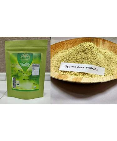 Organic Amla Powder (Amalaki) - 100% Raw Pure Indian Gooseberry - Rewind With Nature Organics - Buy Online on GoSupps.com