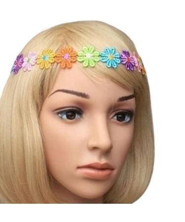 Bling Online Multicoloured Daisy Chain Elastic Headband | International Shipping Available - Buy Online on GoSupps.com