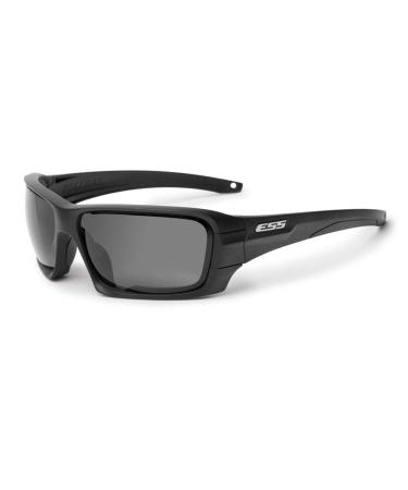 ESS Sunglasses Black Rollbar Silver Logo Kit w/Interchangeable Lenses