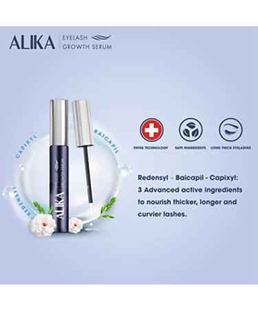 ALIKA Natural Cruelty-Free Lash Growth Serum | Lengthen & Thicken Eyelashes Fast | Safe & Effective with Rydensyl & Peptides | 5ML - Buy Online on GoSupps.com