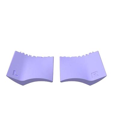 2x 2 in 1 Silicone Eyelash Stamper Left Right Lower Lashes Stamps Eyes Makeup Tool for Woman Girl Violet