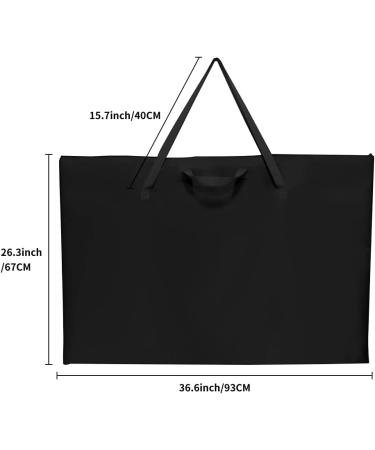 ZKOO Large Size Art Portfolio Tote 24x36 - Student Art Work Case with Shoulder Strap - Black - Buy Online on GoSupps.com