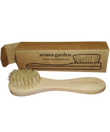 Natural Wild Boar Bristle Face Brush with Grasswood Handle - Exfoliate Cleanse & Massage for Baby Hair - Ideal for Daily Use - Buy Online on GoSupps.com