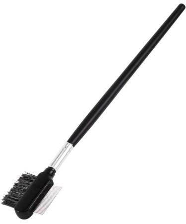 Eyelash Eyebrow Brush Metal Steel Eyelash Separator Comb Wood Handle Double Head Extension Makeup Supplies for Professional and Travel - Buy Online on GoSupps.com