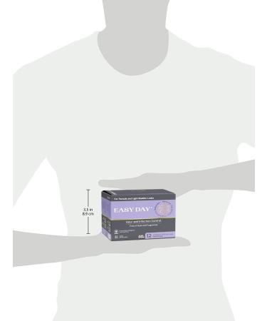 EASYDAY Overnight Heavy Flow Pads with Wings | 2-in-1 Period & Light Bladder Leakage Protection | Sensitive Skin Friendly | Unscented & Breathable | Ultra Thin & Innovative Leak Guard | Individually Wrapped (12 Pack) - Buy Online on GoSupps.com