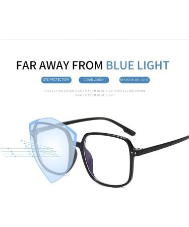 PARWANA Oversized Blue Light Blocking Reading Glasses +150 Pink | Square Fatigue Relief Computer Readers - International Shipping Available - Buy Online on GoSupps.com