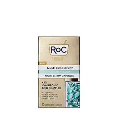RoC Multi Correxion Hydrate + Plump Night Serum Capsules Fragrance-Free 30 Biodegradable Capsules