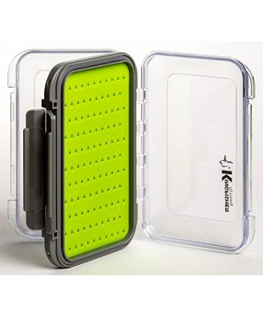Kingfisher Fly Fishing Waterproof Double Sided Clear Silicone Fly Box X-Small