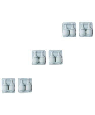 Alipis 6 Pcs Silicone Molds DIY Chocolate Fondant Silicone Fondant Molds Cake Mold Complementary Food 15.8*14.9CM x3pcs Bluex3pcs