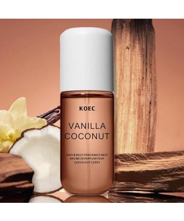 Koec Vanilla Coconut Perfume Coconut Vanilla Perfume Vanilla Coconut Hair and Body Perfume Spray 50 ml Vanilla Perfume for Women (1pcs)