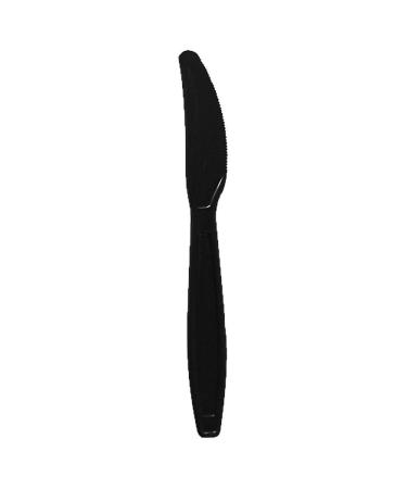 Karat U2031 7.5" Extra-Heavy Weight Disposable Knife, Black (Pack of 1000)
